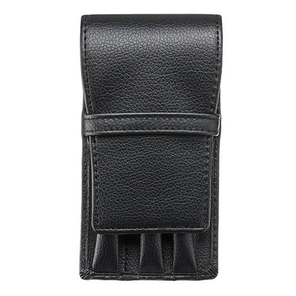 Pens Roller Storage Holder Leather Fountain Pen Case Pouch 3 Holes