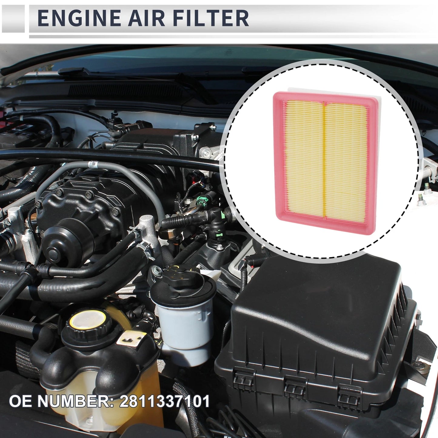 Engine Air Filter for Kia Optima (2001-2006) - 1 Pcs Long Life