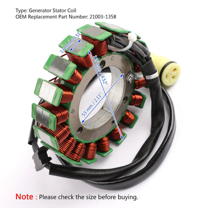 Stator for Kawasaki ZX 600 636 Ninja ZX-6R, ZZR 600 (2000-2008)