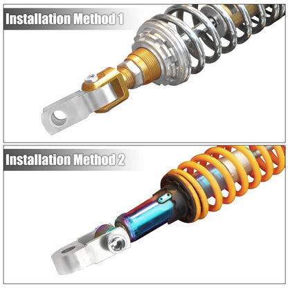 Pair 3cm Motorcycle Shock Absorber Riser Extension Silver Tone for Make Model