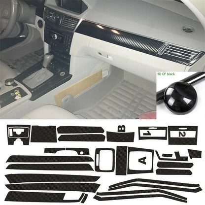 DIY-Trim Decals / 5D / Carbon Fiber Interior for Mercedes E-Class W212