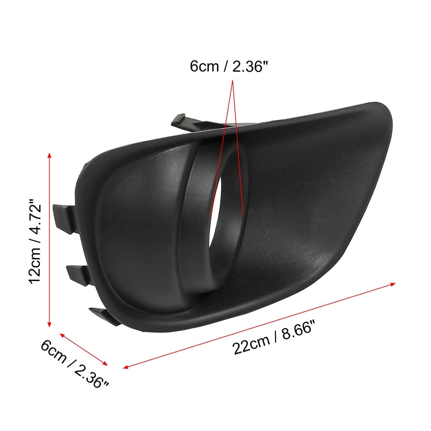 Front Bumper Right Side Fog Light Grille Cover for Jeep Compass (2017-2023)