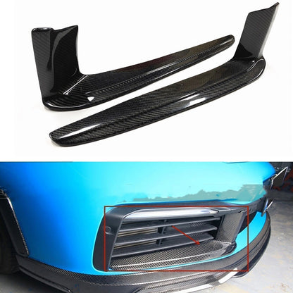 2 x Front Fog Light Air Vent Covers for Porsche Carrera 911 (2018-2022)