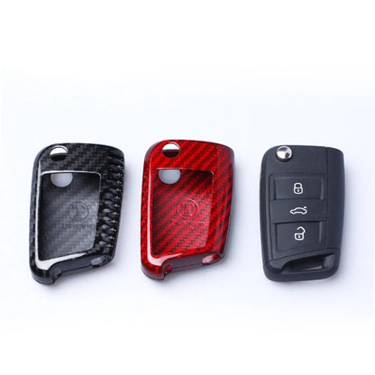 Carbon Fiber Key Case Cover for 2015-2021 VW MK7 Golf GTI Jetta (2015-2021)