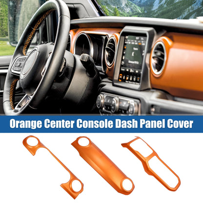 3 x Dashboard Gear Shift Panel Covers for Jeep Wrangler JL JLU Gladiator JT