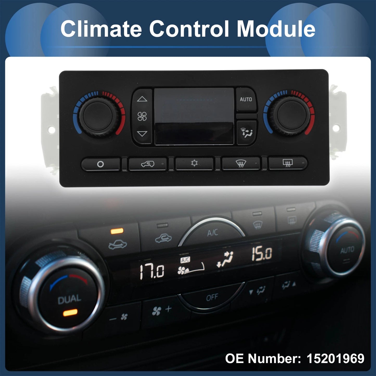 Climate Control Module for Chevrolet Avalanche 1500 2500 (2003-2006)