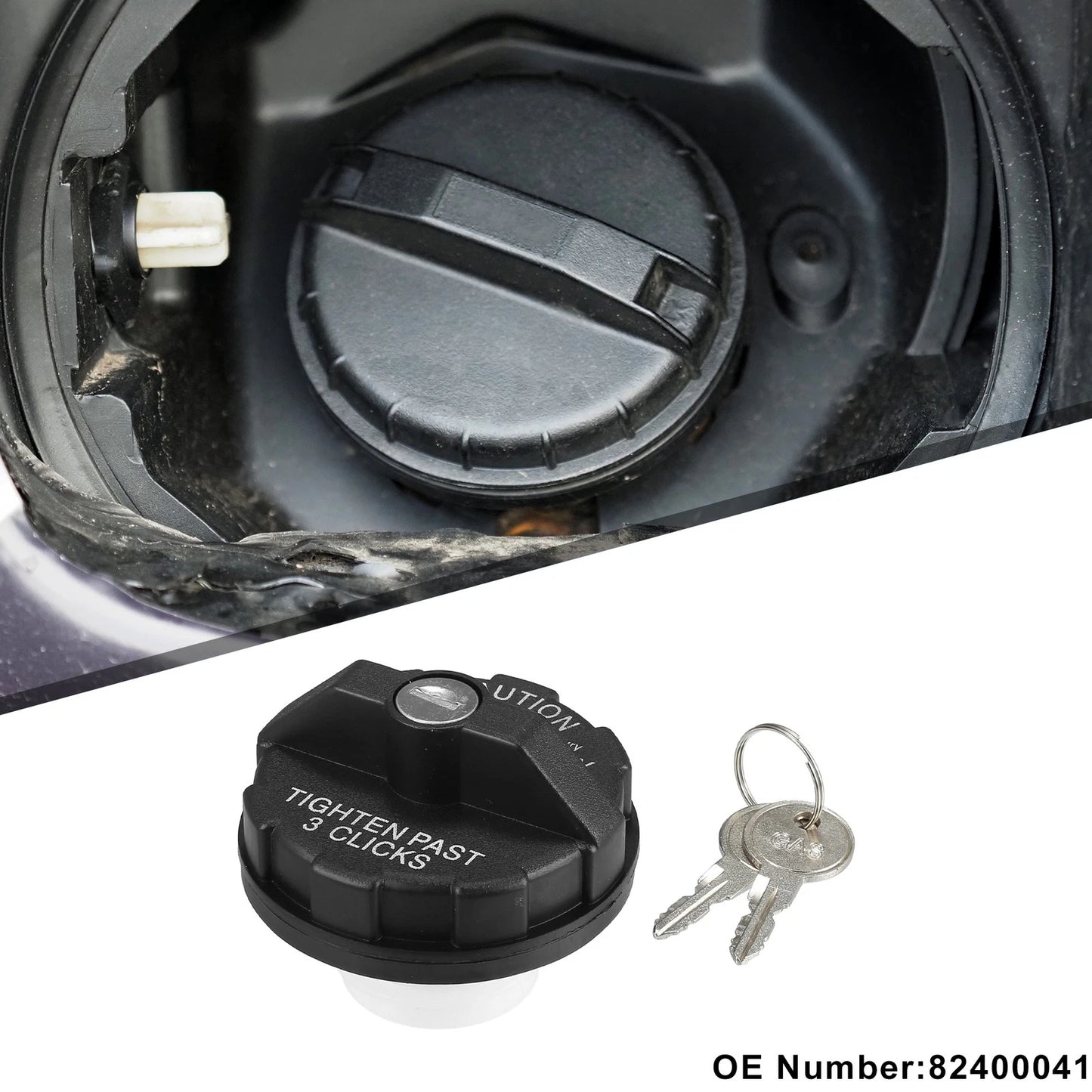 Fuel Tank Filler Cap with Keys for Jeep Wrangler YJ (1991-1995)