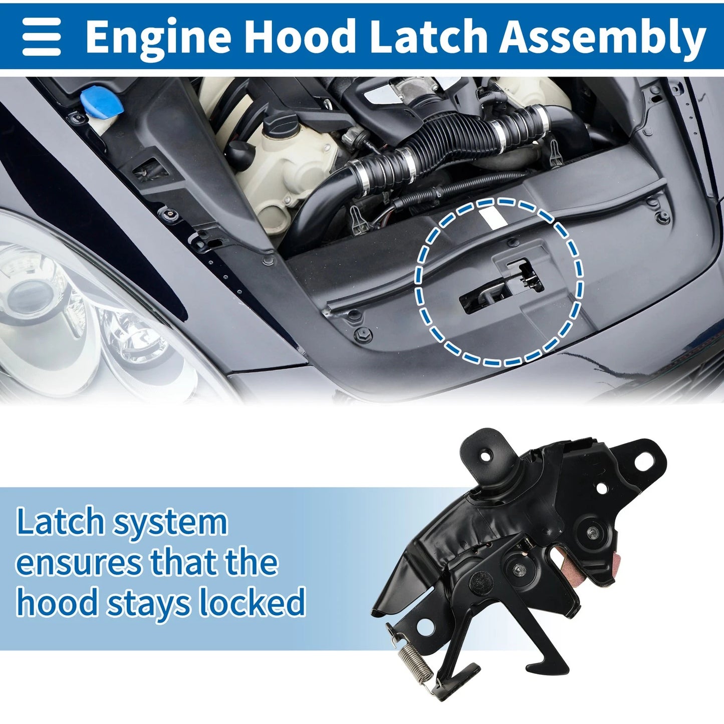 Hood Latch Assembly for Toyota 4Runner (1996-2002)