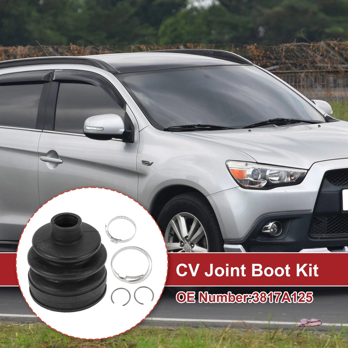 Inner CV Joint Boot Kit w/ Clamps for Mitsubishi Outlander (2007-2020)