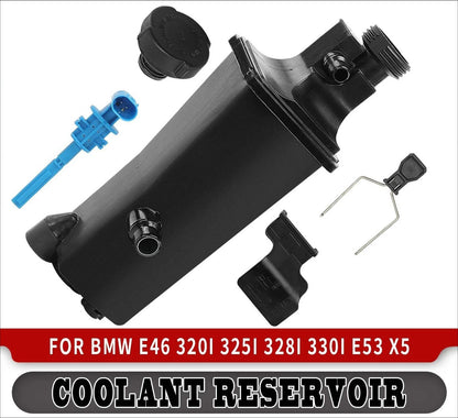 Radiator Coolant Overflow Expansion Tank with Sensor for BMW E46 (1998–2006)