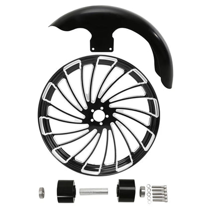 21" Front Fender Wheel Rim w/ Dual Disc Hub for Harley Road Glide (2008-2024)