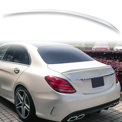 Rear Boot Spoiler for Mercedes Benz W205 Sedan Iridium Silver (2015-2020)