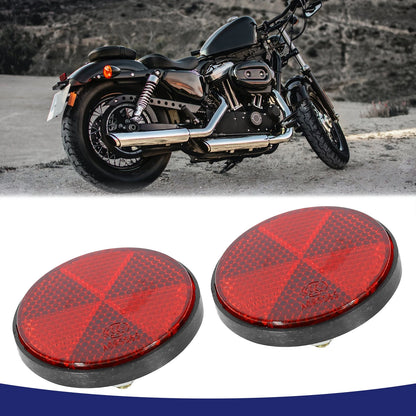 M6x1.0 / 2 x Red Plastic Motorcycle Reflector for Item