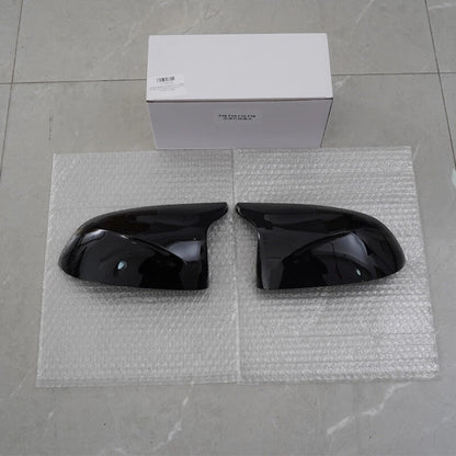 Glossy Black Door Side Mirror Cover Caps for BMW X3 F25, X5 F15, X6 F16 (2014-2018)