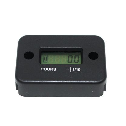 Inductive Waterproof Hour Meter for Marine ATV Motorcycle Dirt Bike - Black