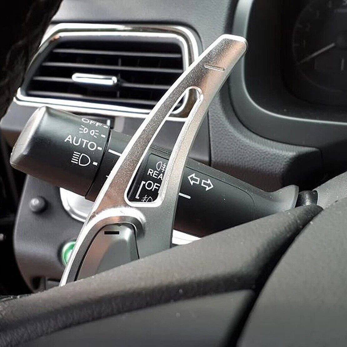 Silver Steering Wheel Paddle Shifter Extensions for Honda Civic (2022-2023)