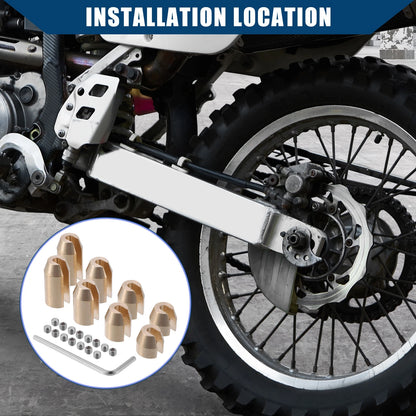 8pcs/Set Brass Wheel Spoke Balance Weights Refill with Wrench for Motorcycle