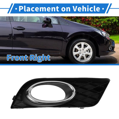 Front Right Fog Light Grill for Honda Civic (2012-2013)