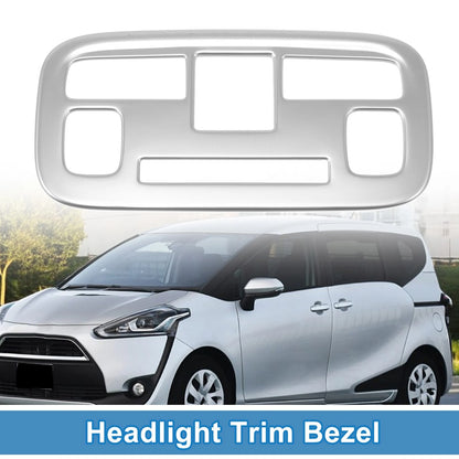 Car Front Row Headlight Trim Bezel for Toyota Sienta (2022-2023) ABS 1 x