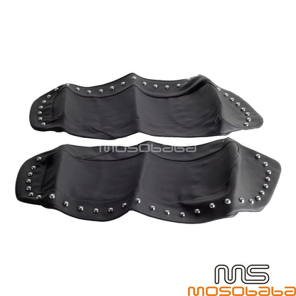 Black Hard Saddle Bag Lid Covers for Harley Touring FLHX Street Glide (2014-2020)