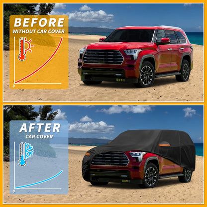Waterproof All Weather Car Cover for Toyota Sequoia