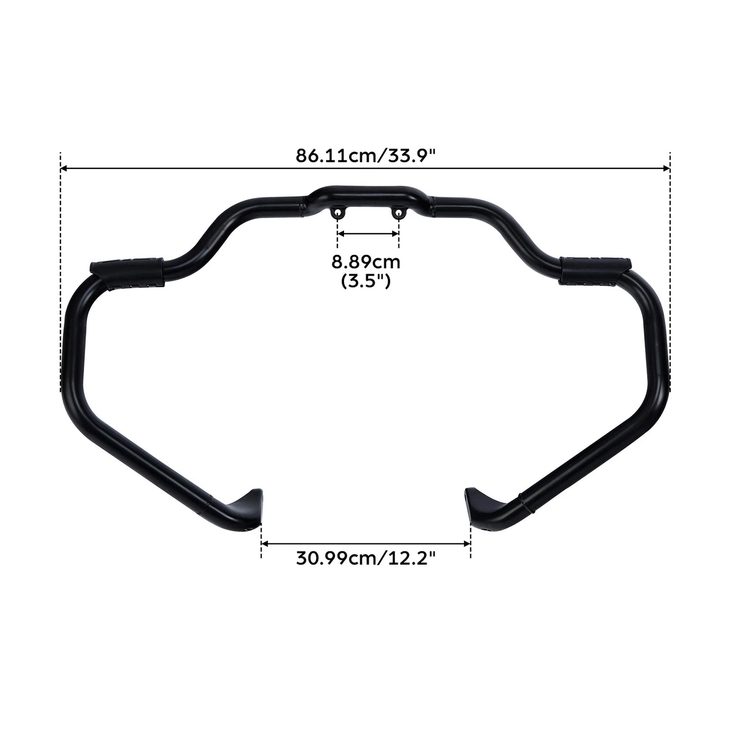Mustache Engine Guard Bar Lower Vented Fairings for Indian Roadmaster (15-25)