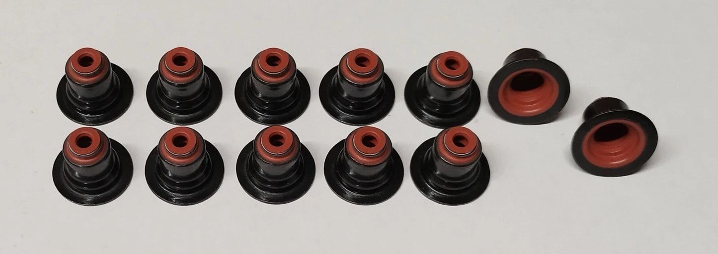 12x Valve Stem Seals for Ford B-Max/C-Max/Fiesta/Focus/Mondeo/EcoSport/Transit