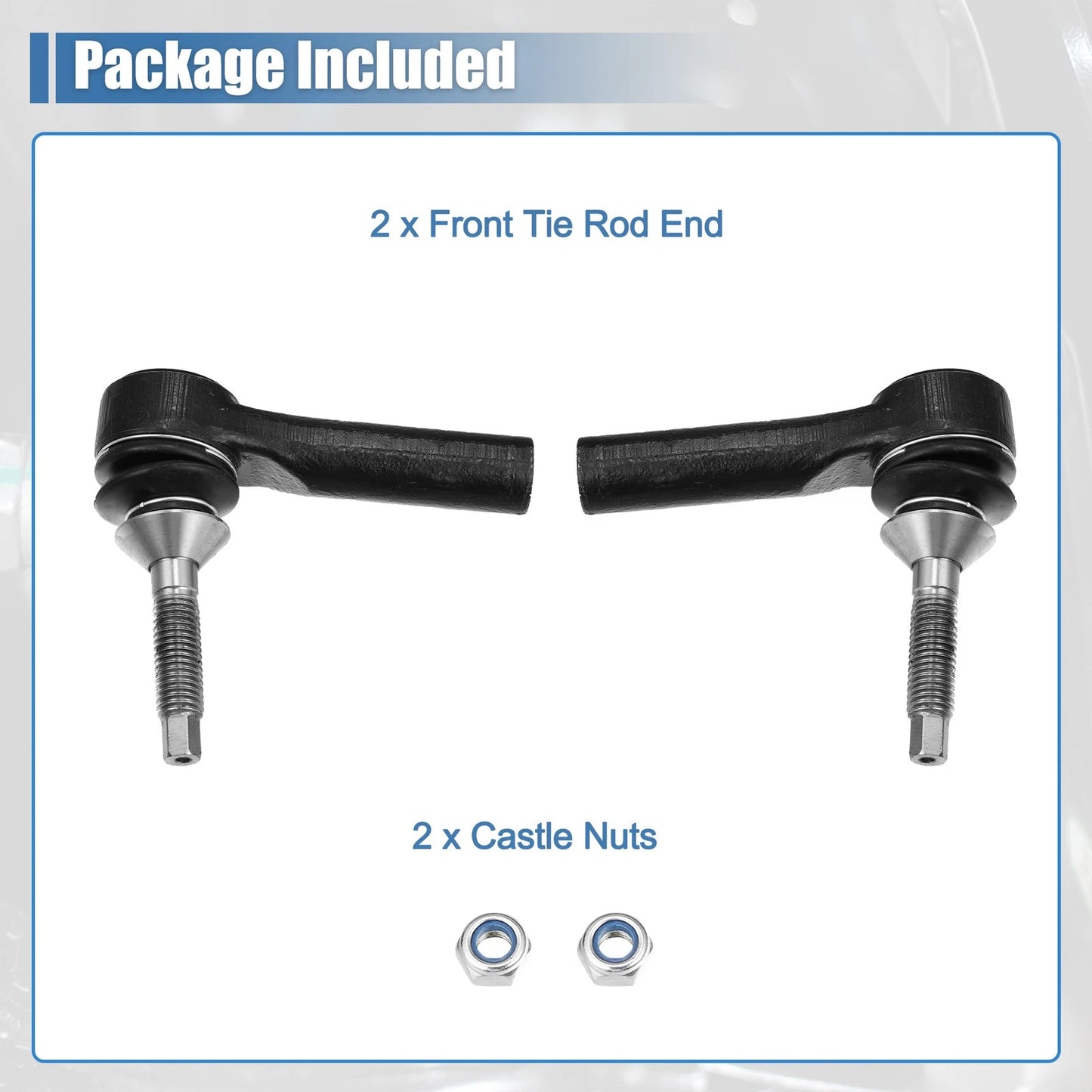 2 x Front Tie Rod End Links for Ford
