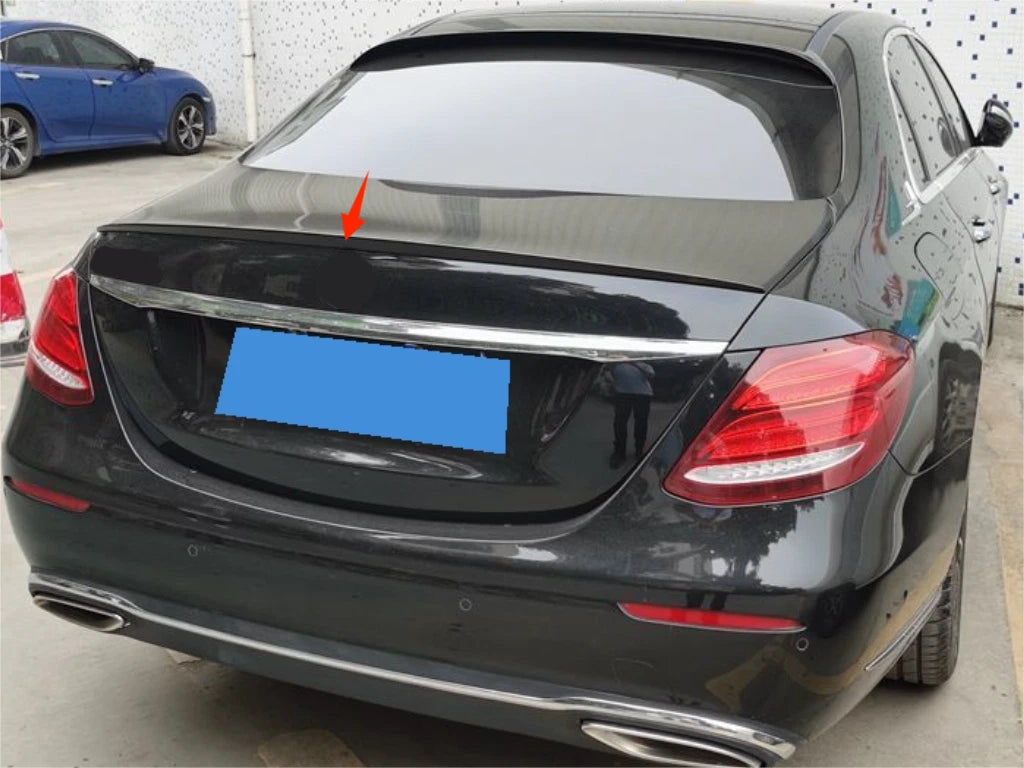 Glossy Black Rear Trunk Spoiler for Mercedes Benz E-Class W213 (2016-2022)