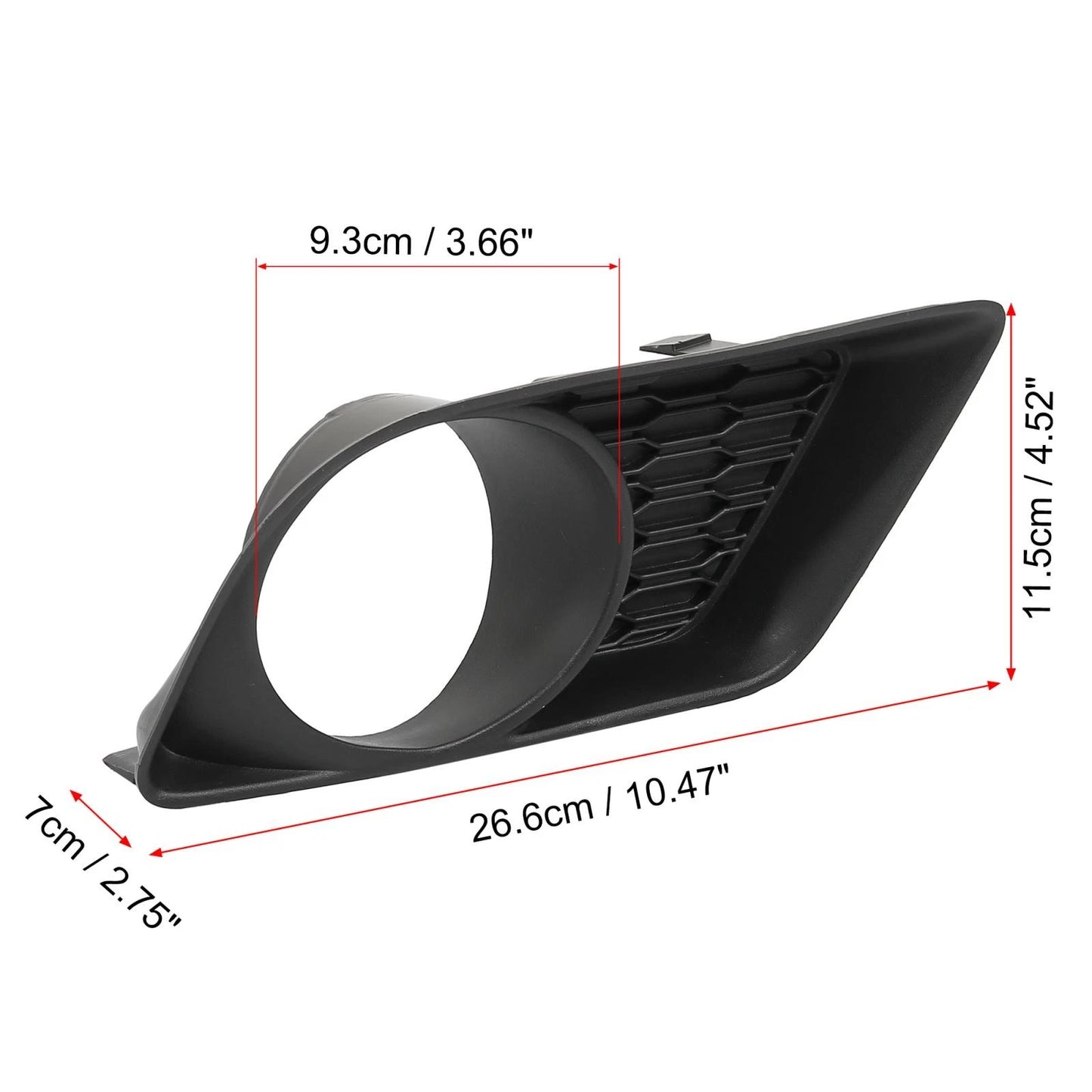Front Bumper Right Side Fog Light Grille Cover for Dodge Charger