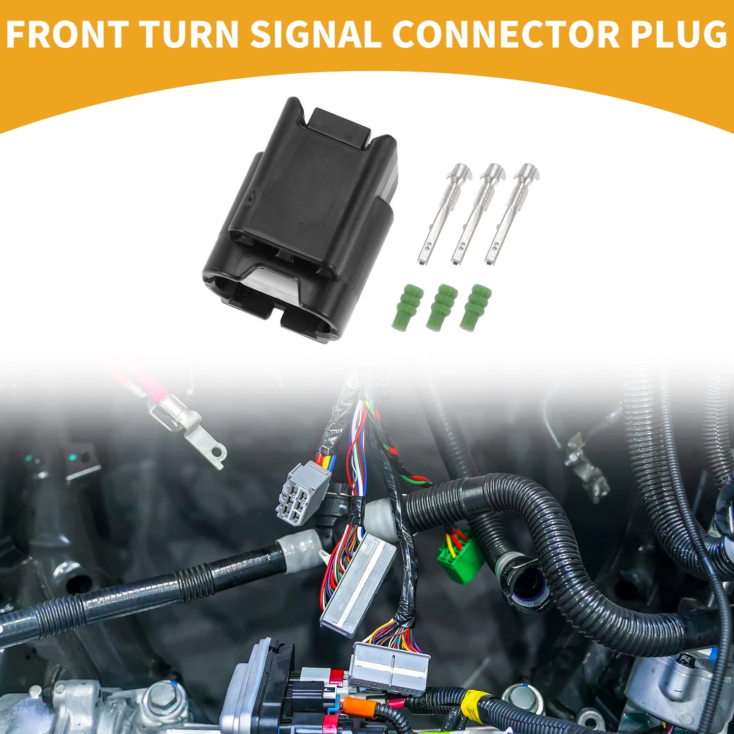 3 Pin Front Turn Signal Connector for Honda Accord (2013-2015)