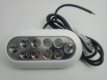 White Underwater LED Light 10x 3W Super Bright 1037 Lumens IP68 Waterproof