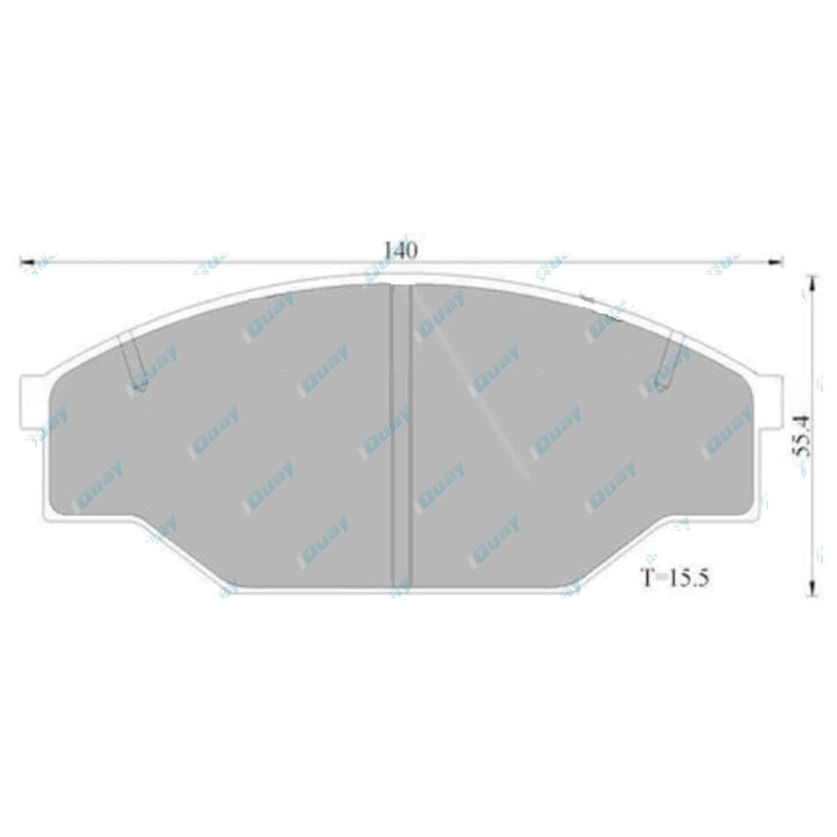 Front Disc Brake Pad Set for Toyota Hilux LN55 LN56 (1983-1988)
