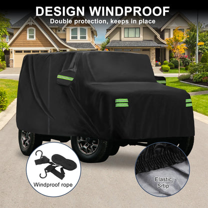 Waterproof Car Cover for Jimny JB64W/JB74W Black 385x148x160cm (2018-2023)