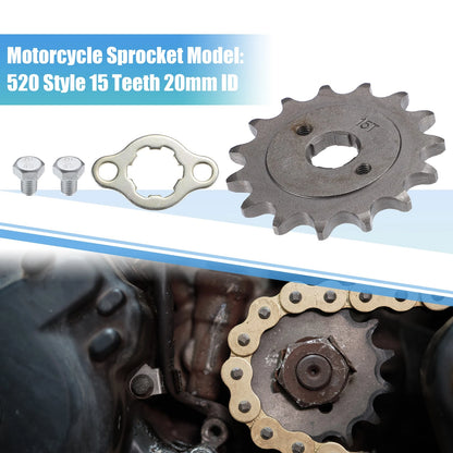 520 Front Sprocket 15T 20mm ID for Dirt Pit Bike ATV