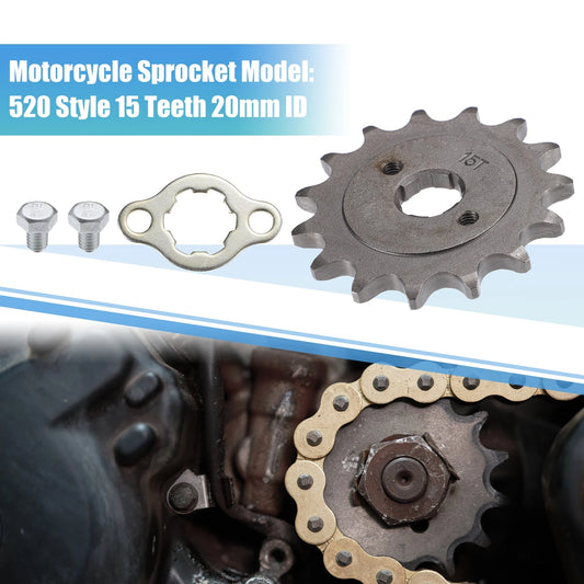 520 Front Sprocket 15T 20mm ID for Dirt Pit Bike ATV