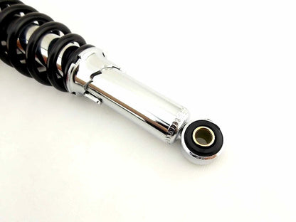 280mm JBS Black/Chrome Rear Shock Absorbers for Kawasaki KM100 (76-81)
