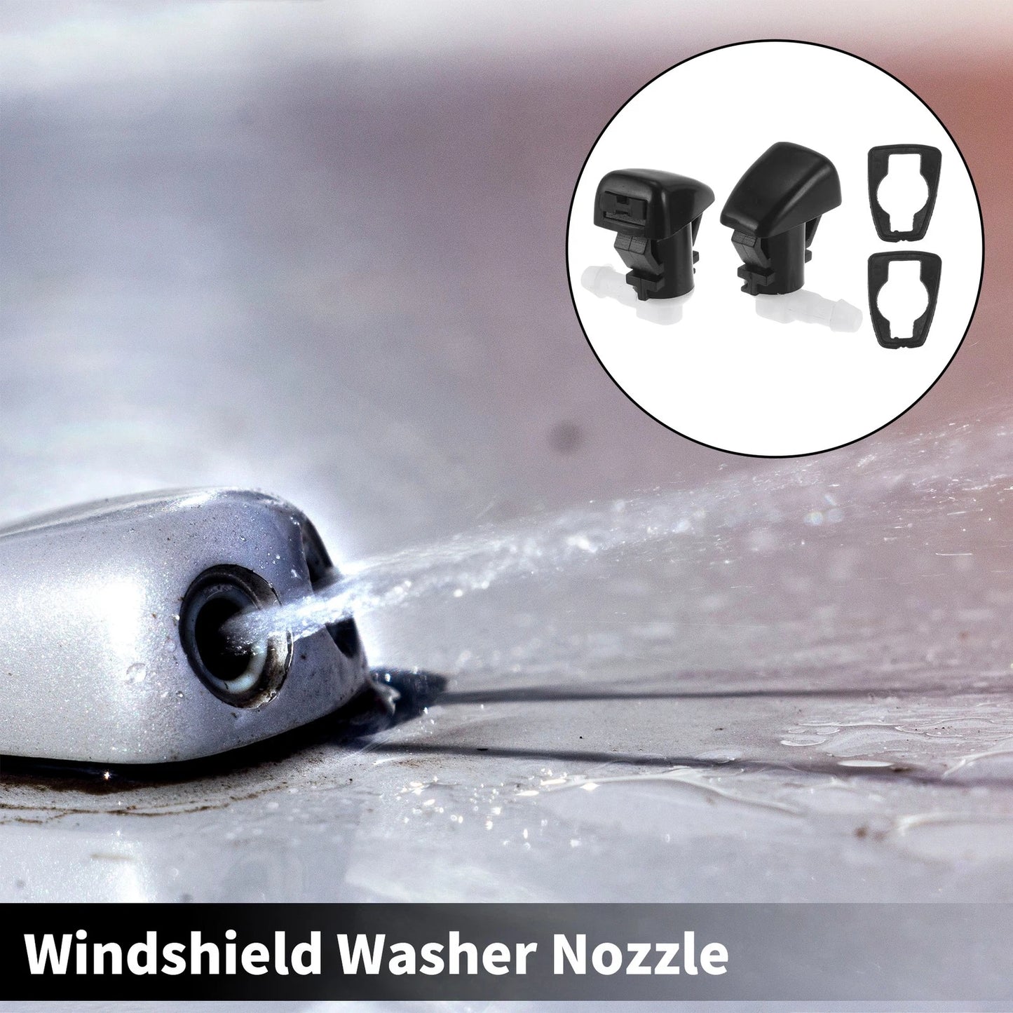 2 x Front Windshield Washer Nozzles for Chevy Colorado (2015-2023)