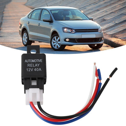 4 Pin SPST Relay with Cable for Automotive/Boat/Bike 12V 40A