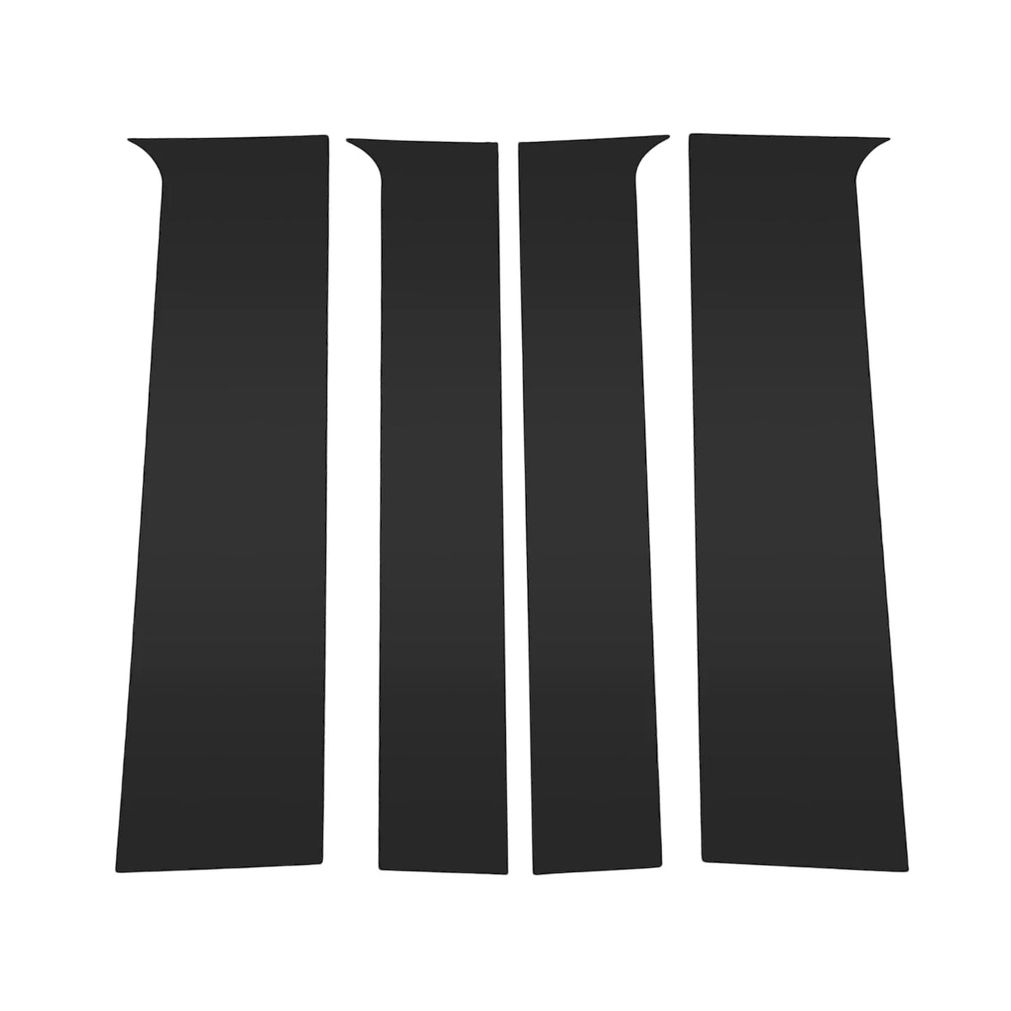 4 x Pillar Window Trim for GMC Canyon Black (2015 - 2024)