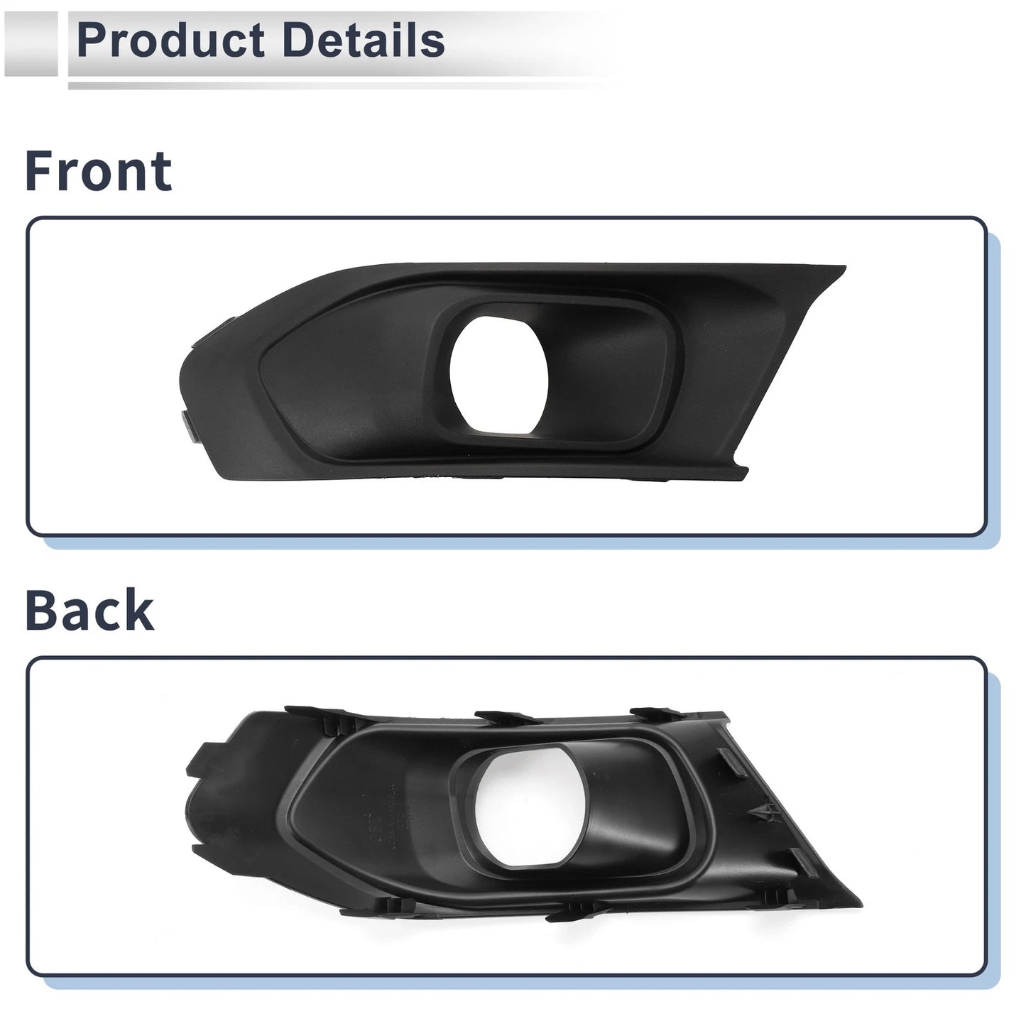 Front Left Fog Light Grill for Ford Escort (2015)