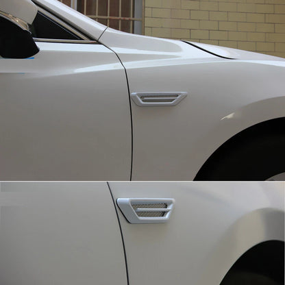White Car Side Air Flow Vent Cover