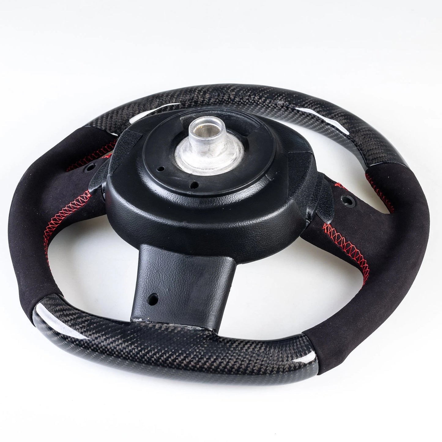 Carbon Flat Bottom 3 Spoke Suede Steering Wheel for Mini R50 R52 R53 (2002-2008)