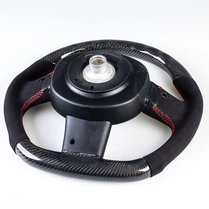 Carbon Flat Bottom 3 Spoke Suede Steering Wheel for Mini R50 R52 R53 (2002-2008)