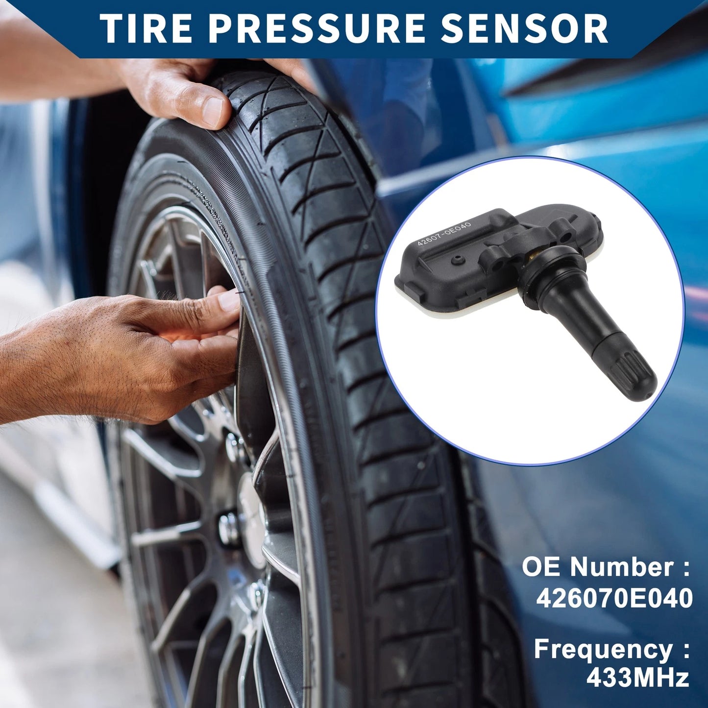 Tire Pressure Sensor 433MHz for Mazda CX-9 (2007-2015) 1 x Pcs