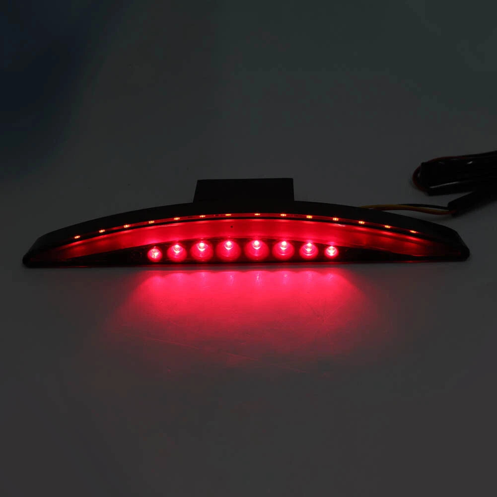 Black Motor LED Rear Fender Edge Brake Tail Light for Harley Breakout (2013-2017)