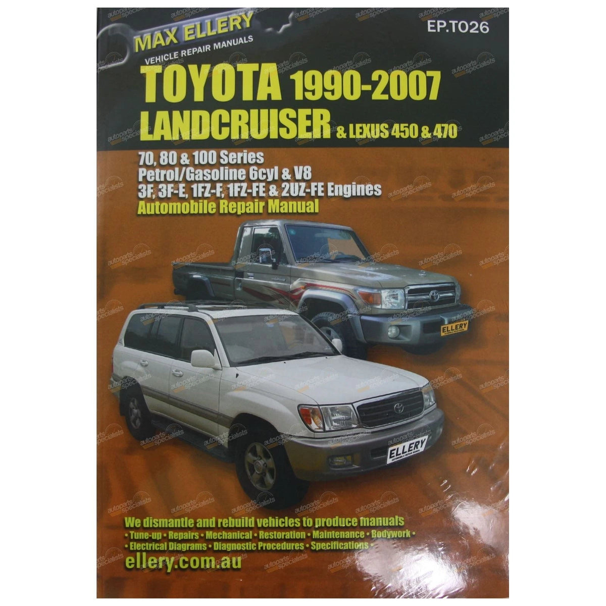 Workshop Repair Manual /  / Workshop Repair Manual for Toyota Landcruiser (1990–2007)