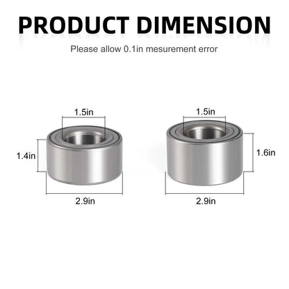 Front Rear Wheel Bearing + Circlip for Kawasaki KRF1000 Teryx KRX 1000 (2020-2024)