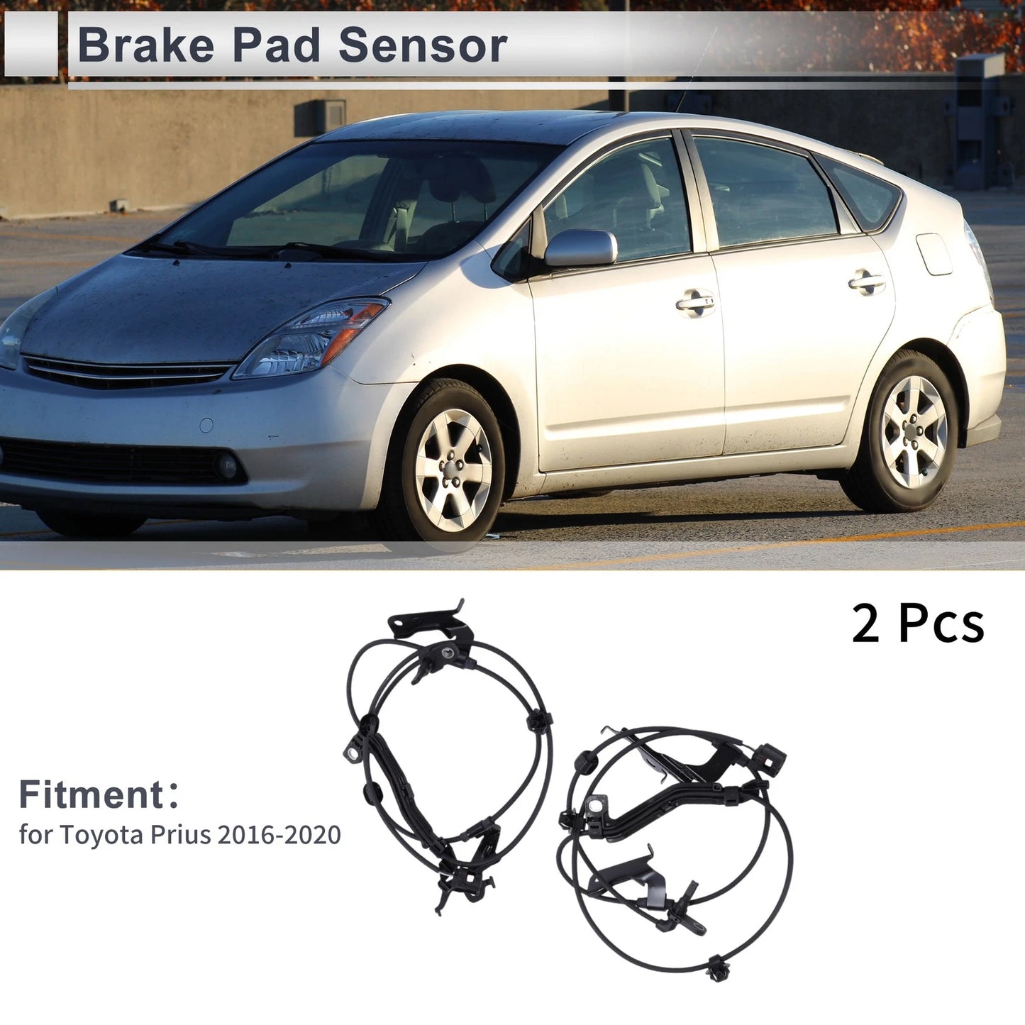 Front wheel Brake Pad Wear Sensor for Toyota Prius (2016–2020)