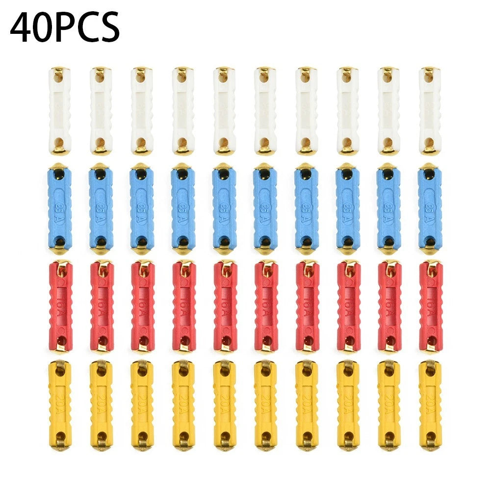 Fuses 40pcs 5A 8A 16A 25A Copper for Automotive Cars US